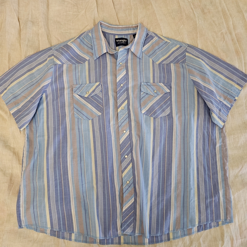 Wrangler Vintage Men's Pearl Snap Shirt 3X‎